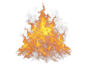 Free 3D Bunch of Fire Watercolo PNG File