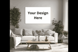 “Free Canvas Landscape Wall Art Mockup”