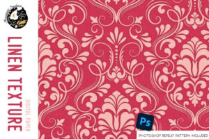 Free Linen Digital Paper with Damask