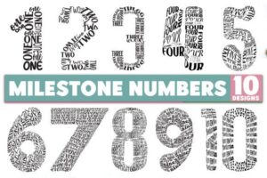 Free Milestone Numbers Bundle