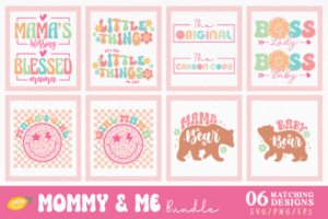Free Mommy and Me SVG Design Bundle