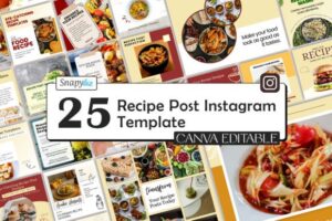 Free Recipe Social Media Post Templates