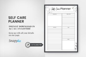 Free Self Care Printable Planner PDF