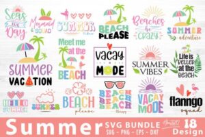 Free Summer SVG Bundle.