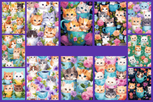 Free - Teacup Kittens Papers Set