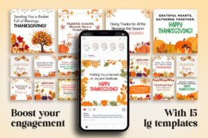 Free Thanksgiving Instagram Template