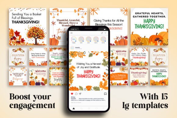 Free Thanksgiving Instagram Template
