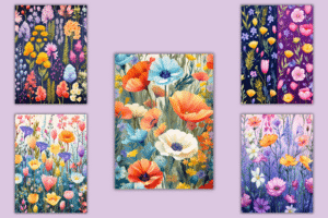 Free - Wild Flowers Digital Paper