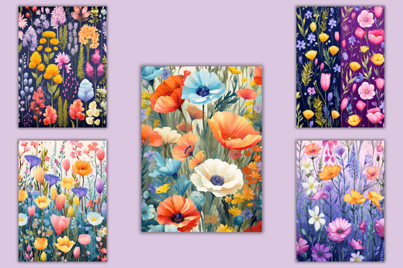 Free - Wild Flowers Digital Paper