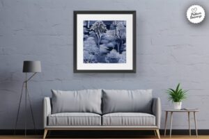 Frosty Winter Trees Seamless Patterns