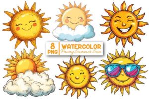 Funny Summer Sun Clipart