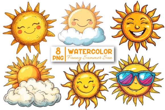Funny Summer Sun Clipart