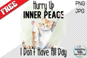 Funny Yoga Cat Inner Peace Zen