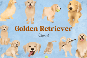Golden Retriever Clipart Free