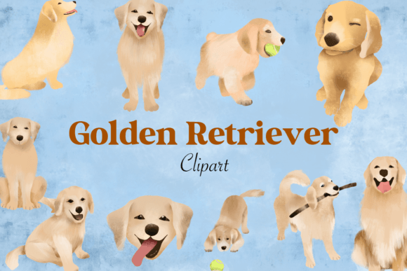 Golden Retriever Clipart Free