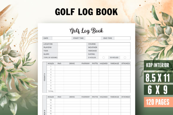 Golf Log Book Journal for Kdp