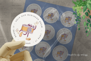Help Grow My Business Sticker Template