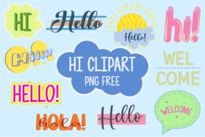 Hi Clipart PNG Free