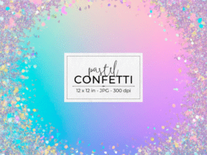 Holographic Confetti Glitter & Gradient