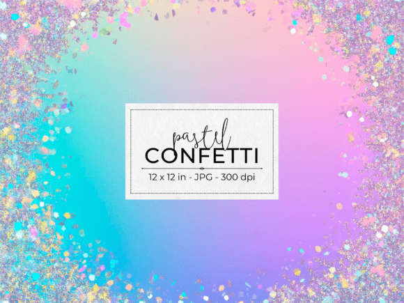 Holographic Confetti Glitter & Gradient