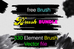 Ink Brush Stroke Bundle
