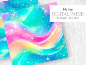 Iridescent Vivid Alcohol Ink Backgrounds