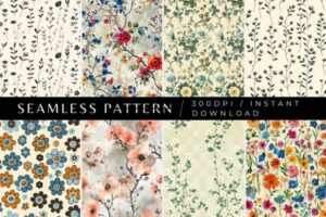 Jane's Garden Seamless Patterns