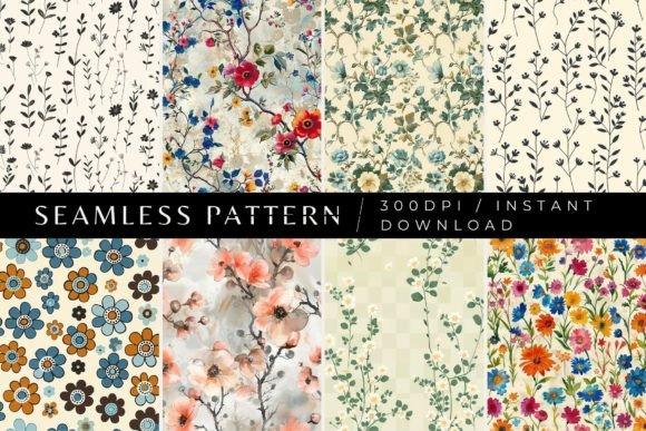 Jane's Garden Seamless Patterns