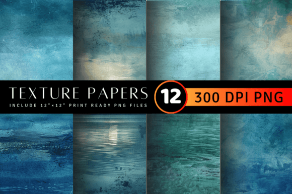 Lagoon Evening Texture Digital Paper