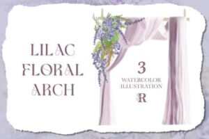 Lilac Floral Arch