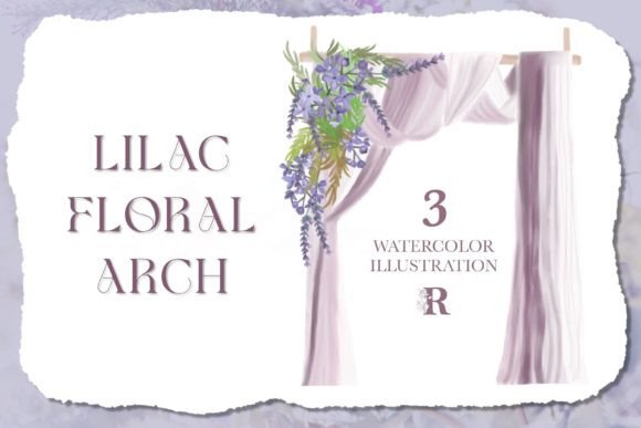 Lilac Floral Arch