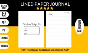 Lined Paper Journal