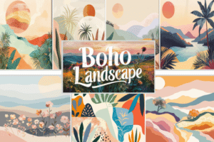 Minimalist Boho Landscape