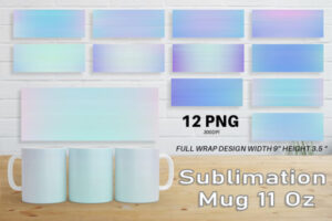 Mug Wrap Sublimation Striped