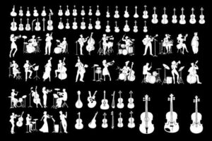 Musician Silhouette Bundle – 100 Design