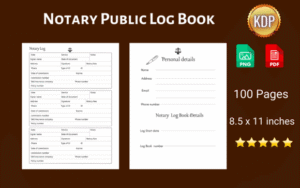 Notary Public Log Book
