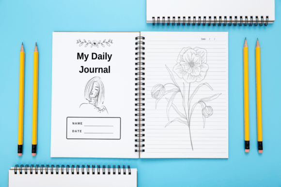Notes Lined Journal Floral Notebook