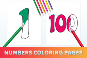 Numbers Coloring Page for Kids 1-100 Pdf