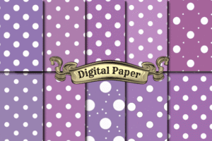 Polka Dot Digital Paper Back