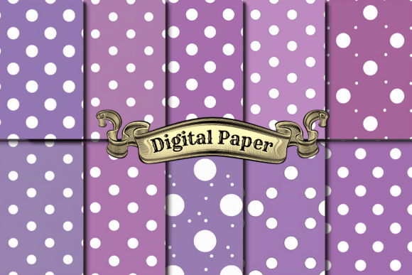 Polka Dot Digital Paper Back