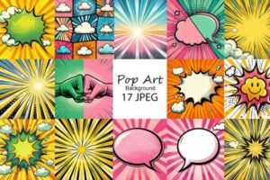 Pop Art Comic Style Background