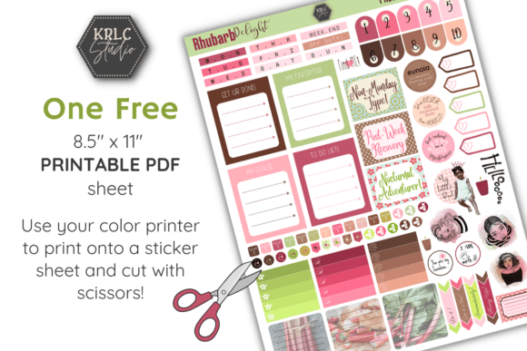Rhubarb Delight – FREE Planner SS