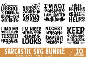 Sarcastic SVG Bundle
