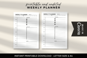Simple Weekly Planner