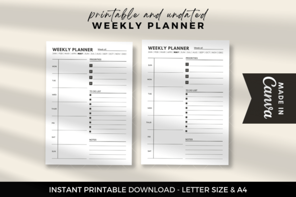 Simple Weekly Planner
