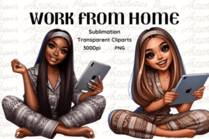 Small Business Owner Clipart, Pajama PNG