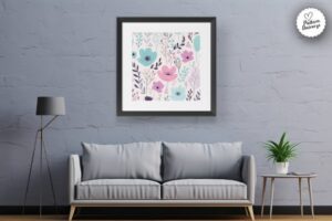 Soft Pastel Flowers Seamless Patterns