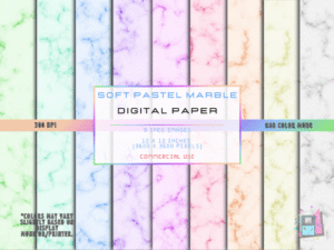Soft Pastel Marble Digital Papers