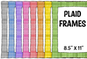 Spring Summer Plaid Frames