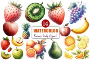 Summer Fruits Clipart